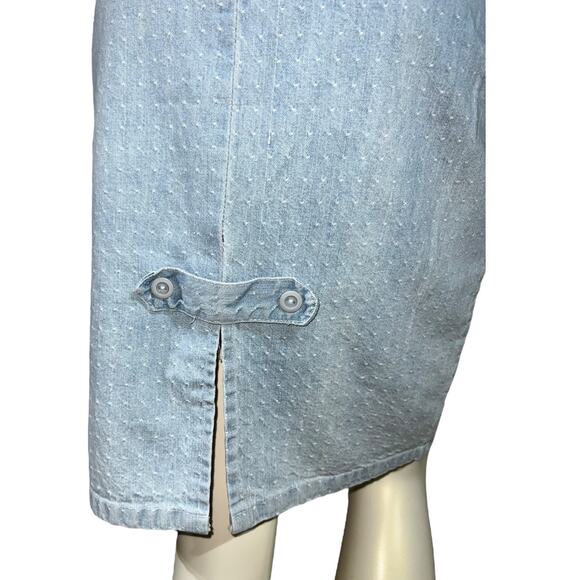Vintage 1990s Kayo of California Fitted Denim Skirt – High-Waisted, Size Small - Picture 8 of 12